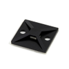 HellermannTyton MB4A0C2 Cable Tie, Zip Tie, Mounting Base Black 4-Way-Adhesive and # 8 Screw - 21245 - Waytek, Inc.