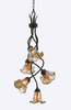 BLFF5105IB Large Chandeliers-Glass Shade - 700403 - Capital Lighting, Inc.