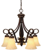 8106-D5 CDB Mid. Chandeliers-Glass Down - 454594 - Capital Lighting, Inc.