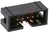 Header; Glass Filled Polyester; Brass; Nickel (Underplating); 1 A A; Black - 70114652 - Allied Electronics, Inc.
