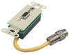 RapidRun&reg; HD15 + 3.5mm Stereo Audio Wall Plate - Ivory -- 2212-42021-001 - Image