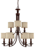 3919BB-450 Mid. Chandeliers-Drum Shades - 429913 - Capital Lighting, Inc.