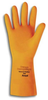 Ansell Orange Heavyweight 87-208 Orange 10 Latex Unsupported Chemical-Resistant Gloves - Recessed Diamond Finish - 13 in Length - 076490-92087 - 076490-92087 - R. S. Hughes Company, Inc.