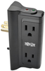 Protect It! Surge Protector with 4 Side-Mounted Outlets , Direct Plug-In, 720 Joules -- TLP4BK - Image