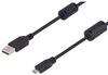 USB 2.0 cables A-MicroB male w/ferrites 1M - MUS2A00021-1M - MilesTek Corporation