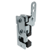 Rotary Push-to-Close Latch, Small Size, Single Stage, with Integrated Bumper, In-Line Lever, 7.2 mm Through Hole, Steel, Zinc Plate, Bright chromate - R4-10-10-205-10 - Southco