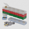 Detachable Boxes for Carbide Inserts - 1.10X1.10X.50 (28X28X12.7MM) 5 CELL SNAP BOX - IBSB05/28 - MOCAP LLC