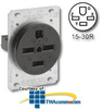 Leviton 250V Flush Mount Receptacle -- 8430 - Image