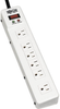 Protect It! Surge Protector with 6 Right Angle Outlets, 6-ft. Cord, 1340 Joules, Diagnostic LEDs, Metal Case -- TLM626