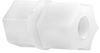 Fisnar 560657 Straight Female Coupling Connector White 0.25 in NPT, 0.25 in Tube -- 560657 - Image
