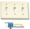Leviton 3-Gang Standard Size Residential Grade Toggle.. - 88011 - TelephoneStuff.com