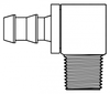 Hose Barb to Pipe Elbow 90° -- 4390-04-02 - Image