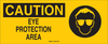 Brady B-120 Fiberglass Reinforced Polyester Rectangle Yellow Personal Protection Equipment (PPE) Sign - 17 in Width x 7 in Height - TEXT: CAUTION - 70335 - 754476-70335 - R. S. Hughes Company, Inc.