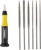 Swiss Pattern Needle File Set with Handle, 7 Pieces -- 707476 [from General Tools] - Image