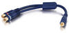 6in Velocity One RCA Mono Male to Two RCA Stereo Female Y-Cable -- 2214-29121-001