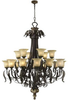 6091-18-44 Large Chandeliers-Glass Shade - 699459 - Capital Lighting, Inc.