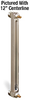 Aluminum Liquid Level Gage with Shut-Off, 24” Centerline, 3/4
