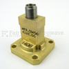 WR-42 to 2.92mm Female End Launch Waveguide to Coax Adapter Square Cover Standard with 18 GHz to 26.5 GHz K Band in Aluminum - 42AEL86 - Fairview Microwave Inc.