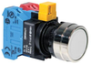 Pb Switch, Dpst-No/nc, 10A, 110Vac/panel; Product Range Idec - 24AJ5250 - Newark, An Avnet Company