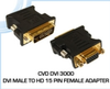 DVI male to HD 15 pin female adapter -- CVD DVI 3000 - Image