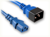 IEC-60320-C20 BLUE to IEC-60320-C13 BLUE HOME // Power Cords // IEC/Jumper Power Cords // Universal - 5356.072BLU - Quail Electronics