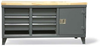 Workstation with Paddle Handle -- 62.4-WB-360-6DB-1D-MT-WL - Image