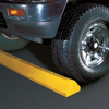 6ft Standard Recycled Plastic Parking Stop with Steel Spike Hardware - CS6S-S - CS6S-SY / CS6S-SB / CS6S-SG - Checkers