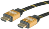 Audio Cable, Hdmi A Plug, 7.5M, Blk/gld; Connector To Connector Roline - 43AC9812 - Newark, An Avnet Company