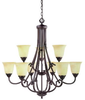 GZ-1-2087-9-25 Mid. Chandeliers-Glass Up - 766953 - Capital Lighting, Inc.