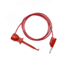 X100W Mini-Hook to Stacking Mini Banana Plug, 22 AWG PVC Test Lead - 216W - E-Z-HOOK, a division of Tektest, Inc.