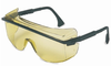 Uvex Astro OTG 3001 Polycarbonate Over The Glass (OTG) Safety Glasses Amber Lens - Black Frame - 603390-021169 -- 603390-021169
