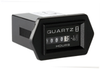 Honeywell Quartz Standard Hour Meter, rectangle opening, two-screw flange with no holes, 0.25 in bent blade termination, 10K hours, 12 Vdc to 24 Vdc operating voltage, faceplate: black background with - 82025 - Honeywell Sensing & IoT