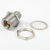 SMA Female (Jack) to BMA Jack Bulkhead Adapter, Passivated Stainless Steel Body, 1.15 VSWR -- SM3296 - Image
