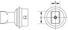 Weller N-D15 Hot Gas Nozzle 0058736841 - Dual Hot Gas Nozzle - Dual Tip - 0.472 x 0.748 in Tip Width - 037103-06086 - R. S. Hughes Company, Inc.