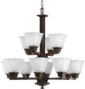 P4053-74 Mid. Chandeliers-Glass Up - 427530 - Capital Lighting, Inc.