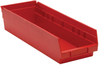 Economy 4 Shelf Bin, Red; Bin Colour Quantum Storage - 44AC6770 - Newark, An Avnet Company