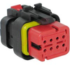 CONNECTOR, AMPSEAL 16, PLUG ASSEMBLY, 8POSITION, 14-18 AWG, RED - 70084761 - Allied Electronics, Inc.