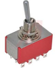 Switch, ROUND Toggle, PANEL-MNTED, 4PDT, ON-NONE-ON, 5A@120VAC OR 28VDC - 70128525 - Allied Electronics, Inc.