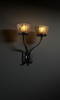 GLA-8785-36-AMBR-MBLK Sconces-Double Glass - 494906 - Capital Lighting, Inc.