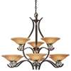 4489-167B 9 Light Chandelier - 4489-167B - Minka Group