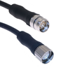 MCV, M23, Cordset, 19 Pole, Male Straight / Female Straight, 2M, 4A, PUR, Black - MCVP-19MMFP-2M - Mencom Corporation