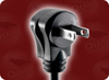 NEMA 1-15P UP/DOWN ANGLE to IEC-60320-C7 HOME // Power Cords // North American Power Cords // 2 Conductor Power Cords - 1055.036 - Quail Electronics