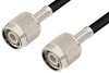 TNC Male to TNC Male Cable 72 Inch Length Using 93 Ohm RG62 Coax - PE3408LF-72 - Pasternack