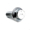 1/4-20 x 1" Gr. 5 Hex Flange Machine Screw, Large, Serrated, Non-Indented Head, Zinc -- BS5LFT02001020Z - Image