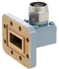 WR-90 to Type N Male Waveguide to Coax Adapter CPR-90G Grooved with 8.2 GHz to 12.4 GHz X Band in Aluminum, Paint - FMWCA1035 - Fairview Microwave Inc.