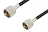 UHF Male to UHF Male Cable 24 Inch Length Using RG223 Coax, RoHS - PE3845LF-24 - Pasternack