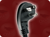 NEMA 5-15P 45 ANGLE (3 O'CLOCK GROUND PIN) to ROJ HOME // Power Cords // North American Power Cords // 3 Conductor Power Cords -- 7490.012S - Image