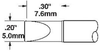 OKi STTC-817 Extra Large Chisel Tip 5 mm x 7.6 mm - STTC-817 - Ellsworth Adhesives