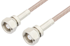 75 Ohm SMC Plug to 75 Ohm SMC Plug Cable 48 Inch Length Using 75 Ohm RG179 Coax - PE3376-48 - Pasternack