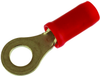 Terminal, Ring, #8 Stud, Crimp, Red, 22-18Awg; Stud Size - Metric Amp - Te Connectivity - 11H8603 - Newark, An Avnet Company